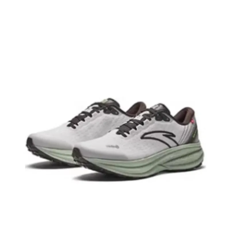 Anta Champion 3rd Gen Cushioned Slip-Resistant Low-Top Nitrogen Technology Sprint Running Shoes Men's Taupe-1