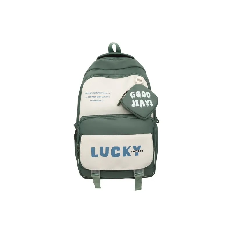 BUBM Nylon Backpack Regular Unisex Black/Green/Pink/Ecru/Khaki/Bayberry Red-13