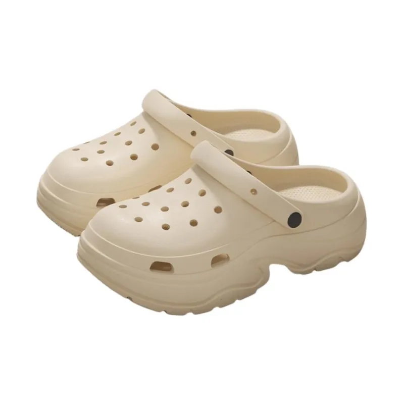 ECAC Summer Platform Puff Slip Resistant Soft Sole Eva Slippers-3