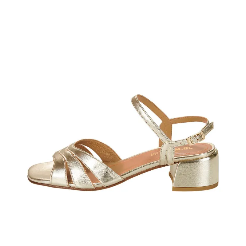 JB MARTIN Mira Strap Sandals 4cm Women's Gold-0