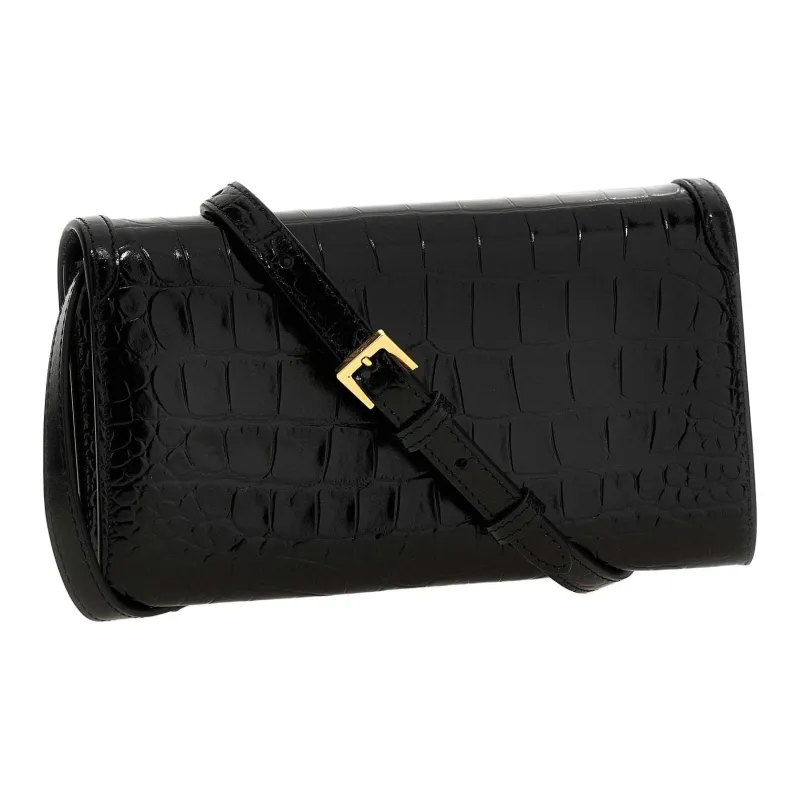 TOM FORD T Logo Plaque Chain Wallet-1