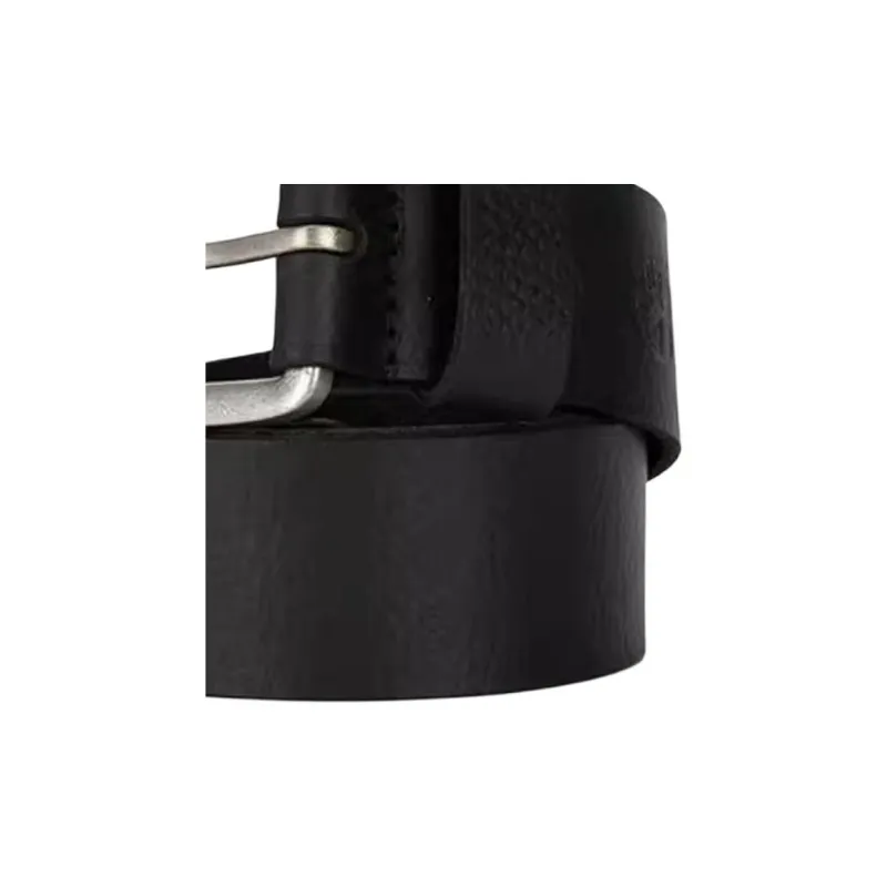 Timberland Buffalo Leather Belts Men's Black  -2