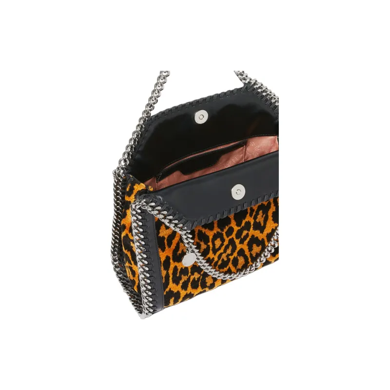 Stella McCartney Falabella Rayon Tote Bag Shopping Bag Shoulder Bag Handbag Mini Women's Leopard Print Print-3