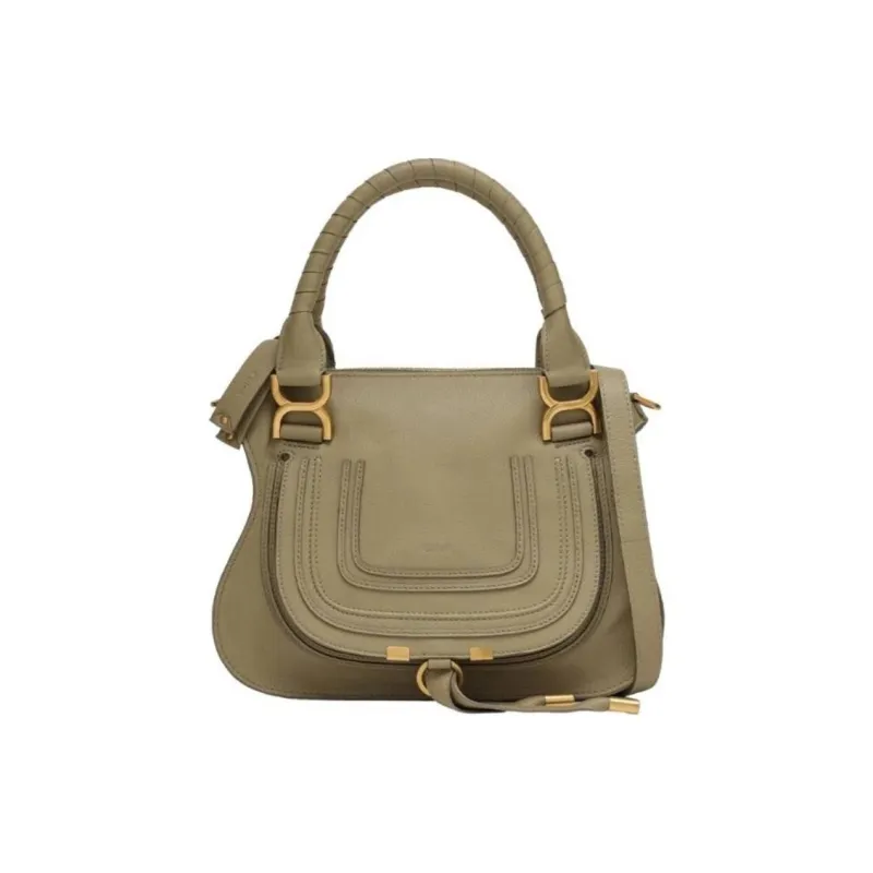 Chloe Marcie Calfskin One Shoulder Handbags Mini Women's Green-0