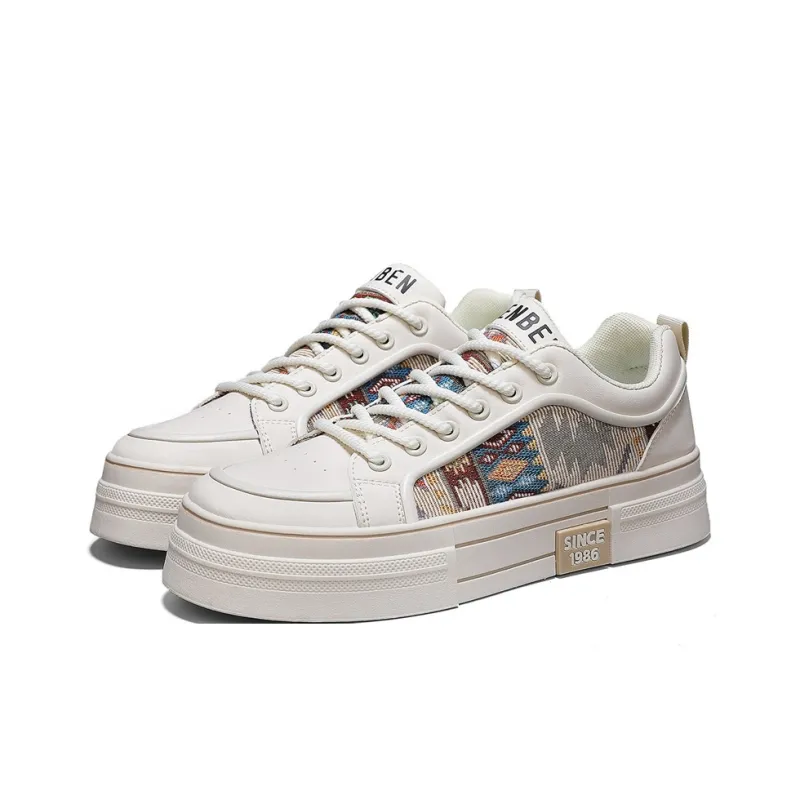 RENBEN Anti-Slip And Wear-Resistant Height Increasing Low-Top Skateboard Shoes Men's-3