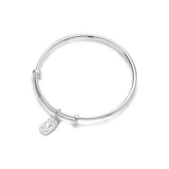 CGC S999 Silver Adjustable Bangle Women's