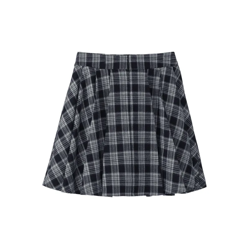 Fstudio Casual Short Skirts Women's Navy Blue-1