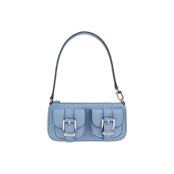 MICHAEL KORS Leather Shoulder Bag Women's Blue