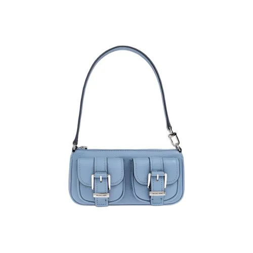 MICHAEL KORS Leather Shoulder Bag Women's Blue