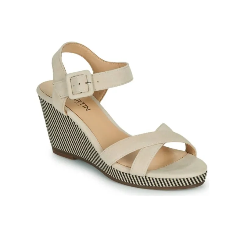 JB MARTIN Querida Strap Sandals 8cm Women's Beige-2