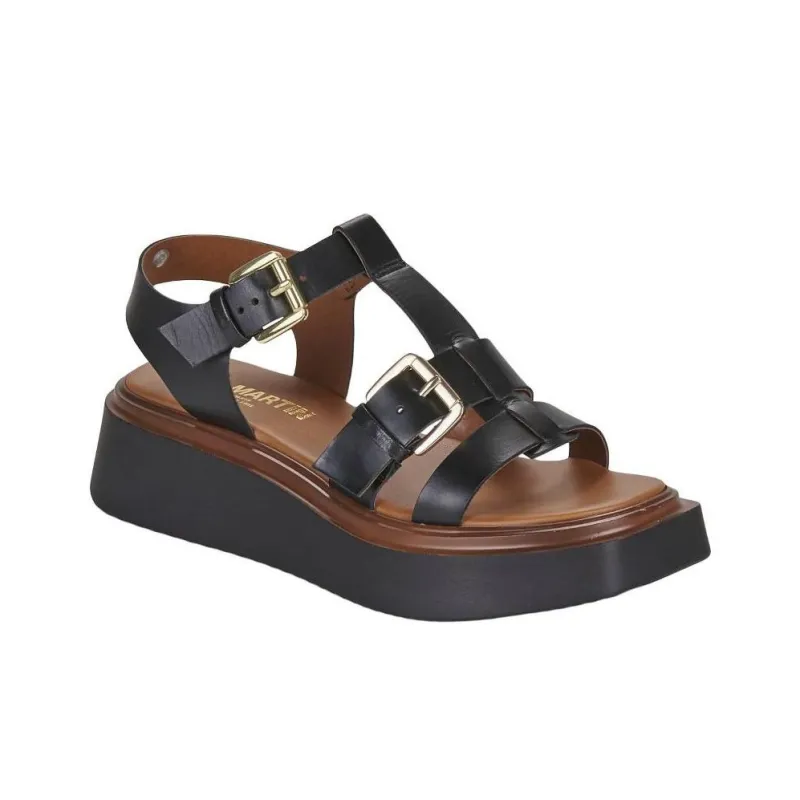 JB MARTIN Datte Roman Sandals 4cm Women's Black-3