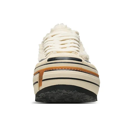 VESSEL Ladder Open-Ended Smiley Low-Top Skateboard Shoes Unisex Ecru-4