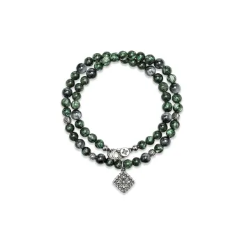 Cuud Green Dragon Crystal Bracelets Men's