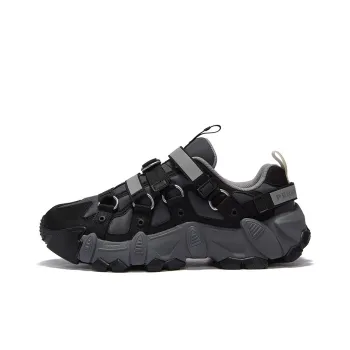 PERKS AND MINI x FILA FUSION EXOCET Mountains Shoes Slip Resistant Low Top Casual Shoes Men's Shadow Black Grey Black