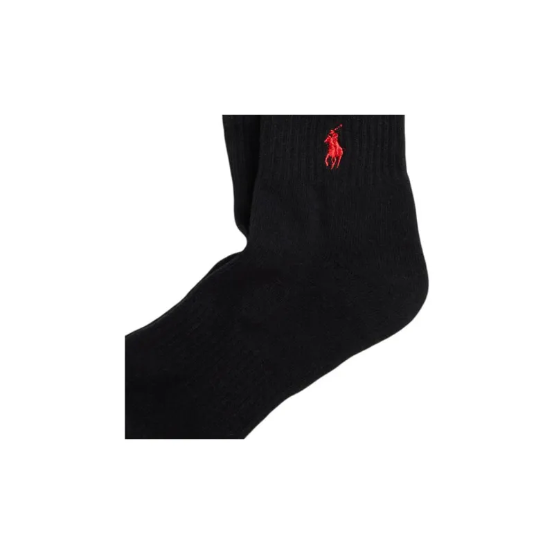 Polo Ralph Lauren SS24 Mid Calf Socks Men's 1 Pack Black-2