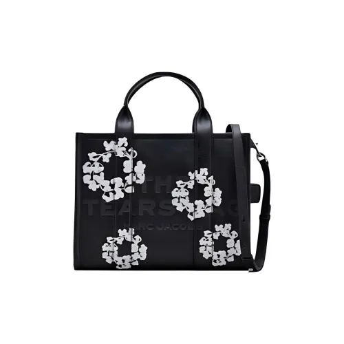 MARC JACOBS Cow Leather Tote Bag Shopping Bag Handbag Medium Size Unisex Black