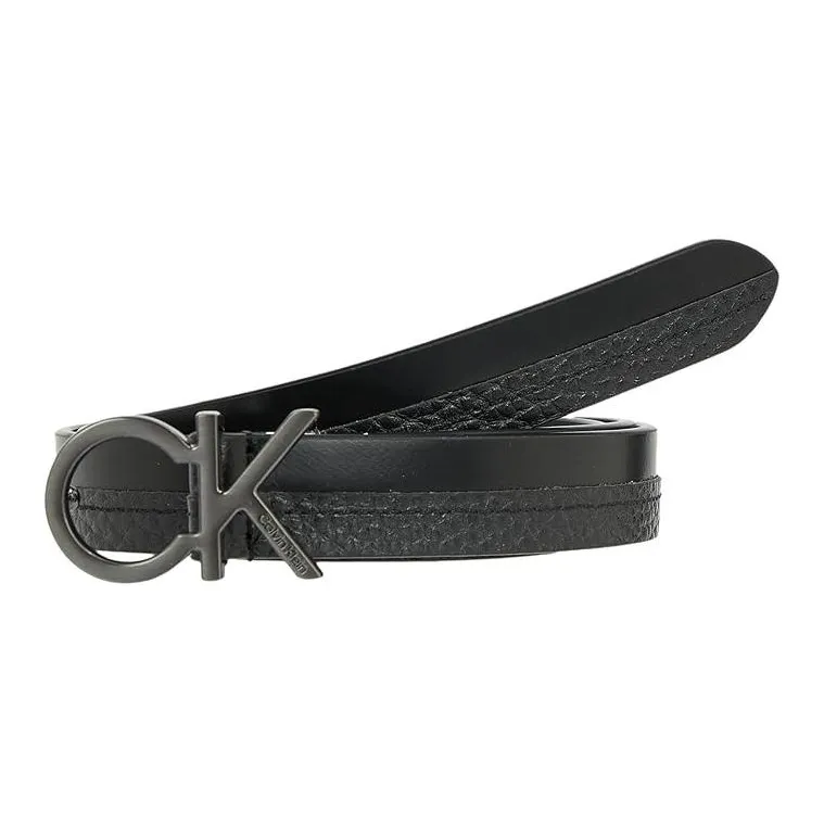 Calvin Klein Re lo Logo buckle Leather Belt-2