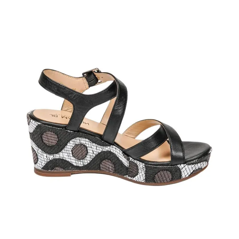 JB MARTIN Darelo Strap Sandals 8cm Women's Black-1