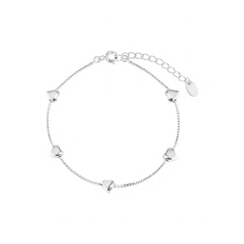 Heart Grass S925 Silver Bracelets Women's-0