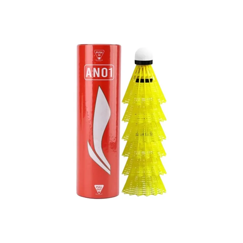 LiNing AN01 Nylon Shuttlecock 6 Pack Nylon Everyday Shuttlecocks-6