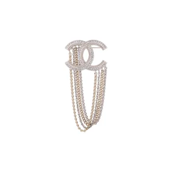 CHANEL Brooches Unisex Silver