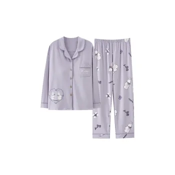 Pretty Lady Pajama Set Women's Taro Purple