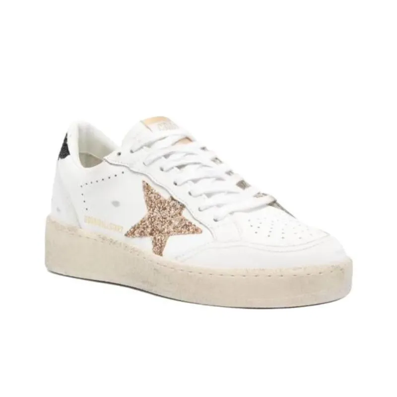 Golden Goose Ball Star 2 Low Top Skateboard Shoes Women's White-1