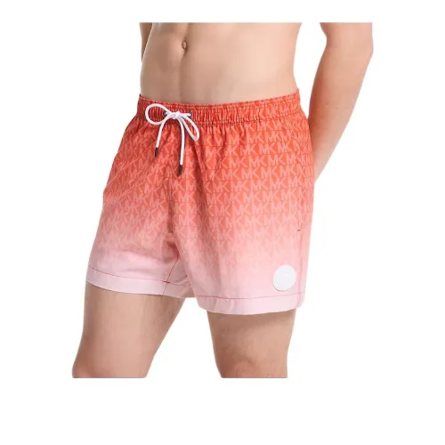 MICHAEL KORS Ombré Signature Logo Swim Trunks