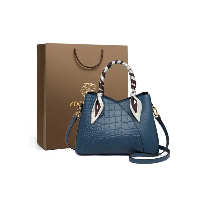 ZOOLER Cow Leather Versatile Practical Women's Handbag Tubas Women's Ecru/Black/Red/Blue-6