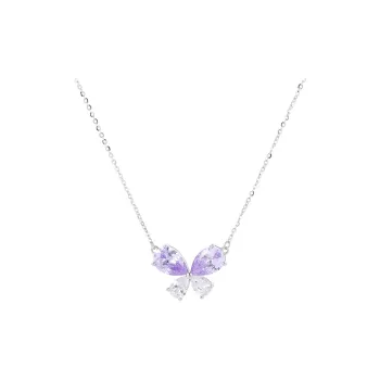 VIOLET S925 Silver Necklaces Women's