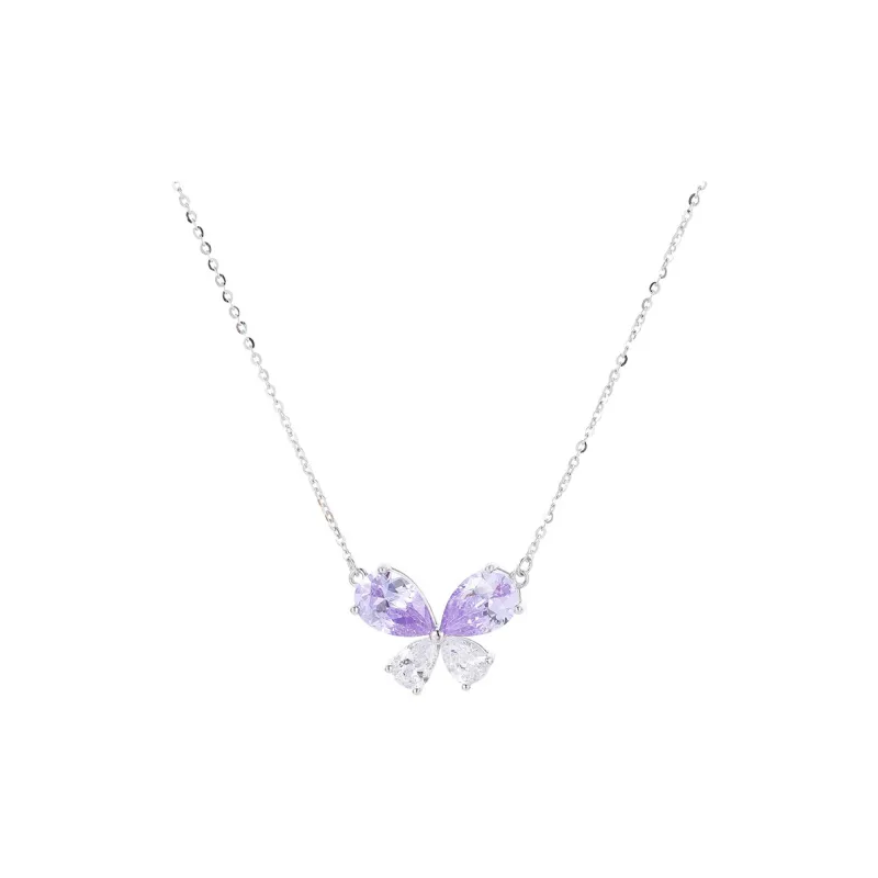 VIOLET S925 Silver Necklaces Women's-0
