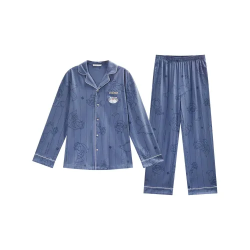 GUKOO x Disney Pajama Set Men's Deep Sea Blue