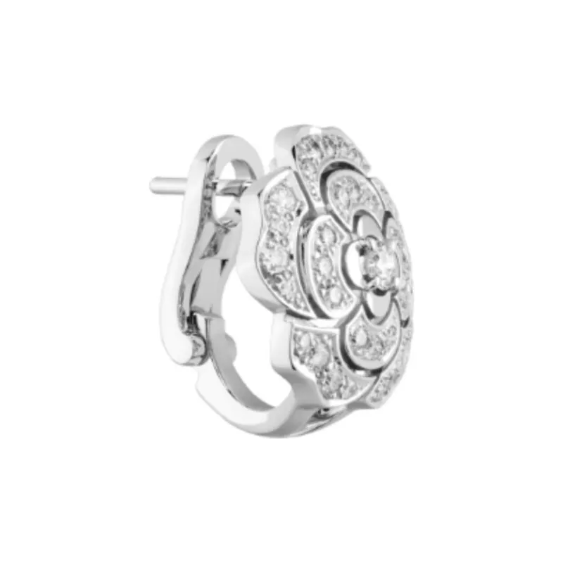 CHANEL 18kt White Gold Bouton De Camélia Diamond Ring-1