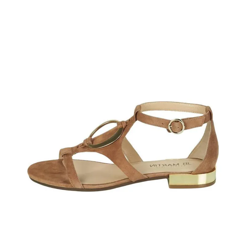 JB MARTIN Boccia Strap Sandals Women's Brown-0