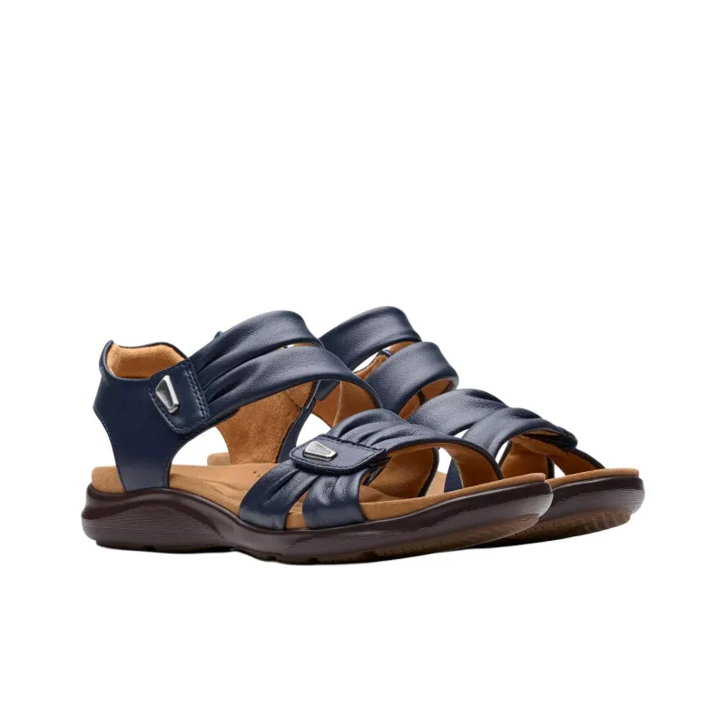 Clarks Kitly Ave Beach Sandals Women's Marine Blue-2