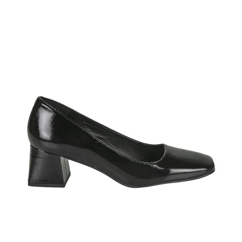 JB MARTIN Viva Chunky Heel High Heels 5cm Women's Black-1
