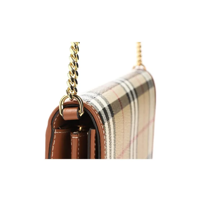 Burberry Polyurethane Crossbody Bag Shoulder Bag Regular Women's Gold-7