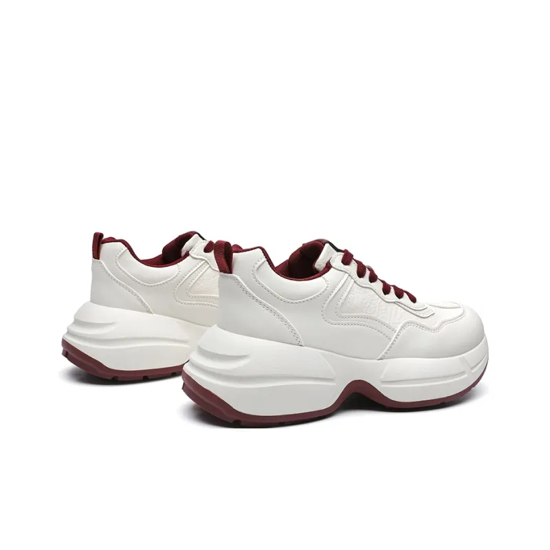 ABIDJAN Lightweight Height Increasing Low-Top Chunky Sneakers Women's-3