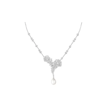Boucheron 18K White Gold Necklaces Women's Silver