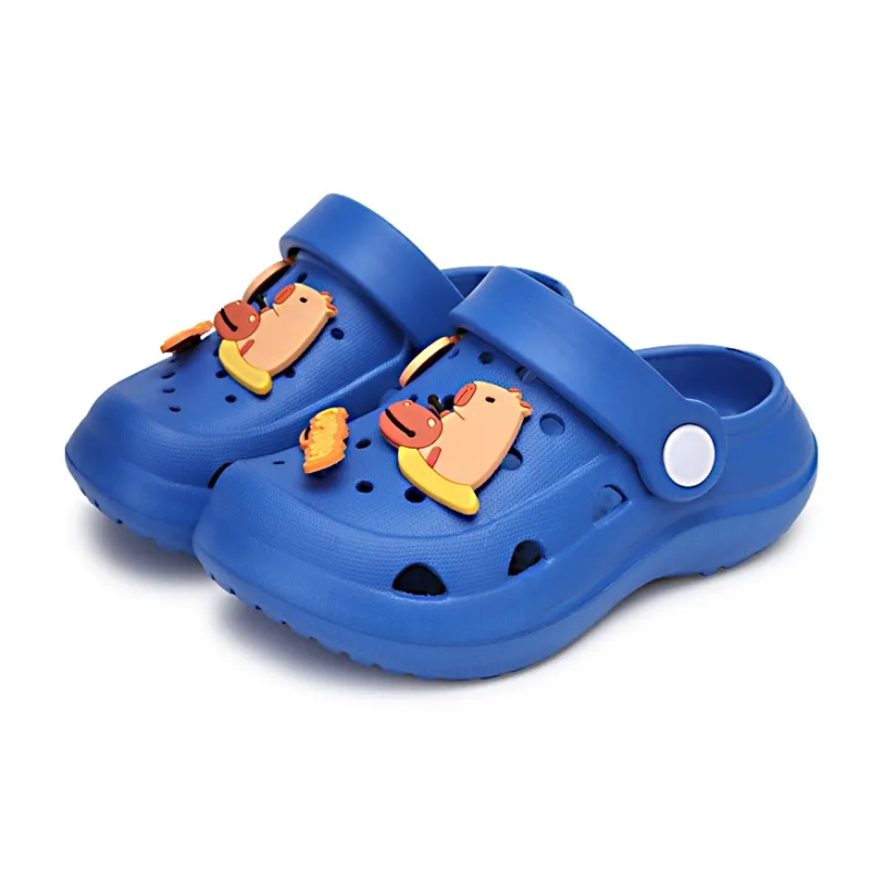 XMISTUO Cartoon Kids Clogs Summer Slip Resistant Squashy And Bouncy Feeling EVA Platform Home Slippers-12