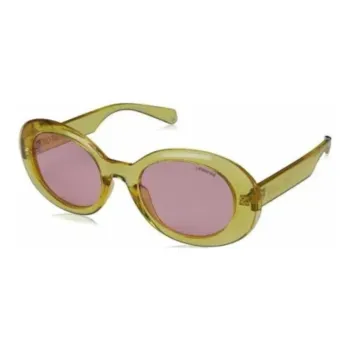 Polaroid Oval Sunglasses Women's Yellow