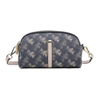 PESASRIE PVC Wallet, Clutch, Crossbody Bag Regular Women's Ecru/Coffee