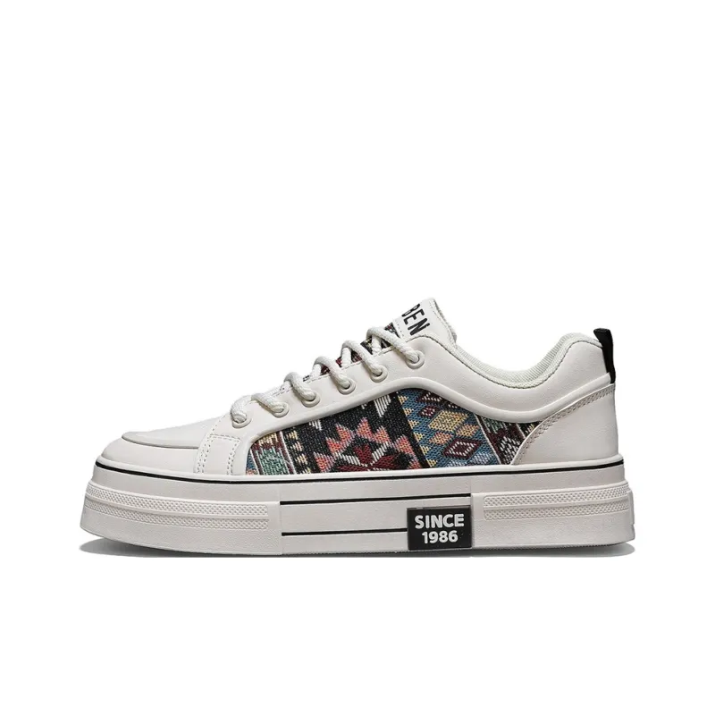RENBEN Anti-Slip And Wear-Resistant Height Increasing Low-Top Skateboard Shoes Men's-7