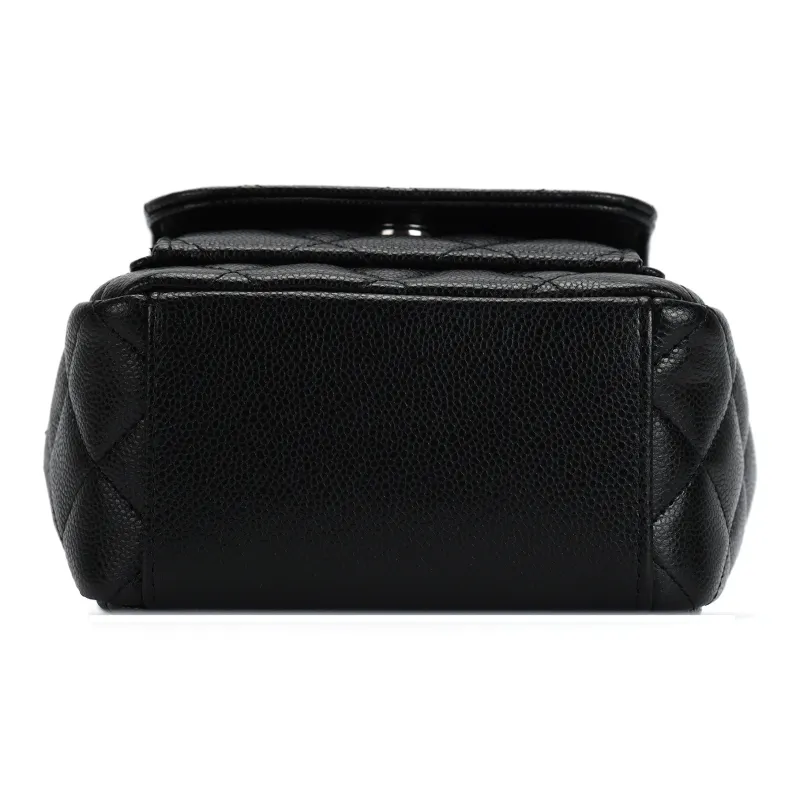 CHANEL Grain Cow Leather Backpack Mini Women's Black-3