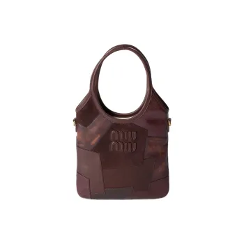 MIU MIU Ivy Leather Shoulder Bag, Crossbody Bag, Handbag Women's Heather Wood