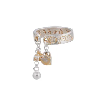 JINLUWANG 999 Fine Silver Rings Women's