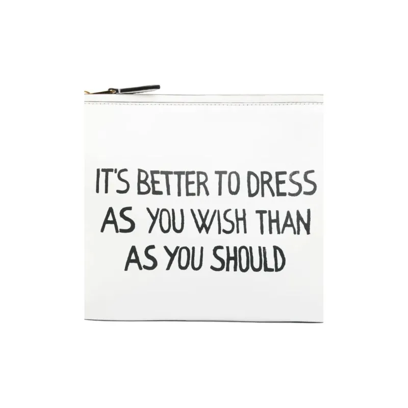 MOSCHINO Logo print Clutch Bag-2
