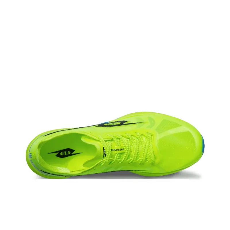 TANSHEZHE Black Horse 4.0 Running Shoes Unisex Low Top Neon Green, Blue-3