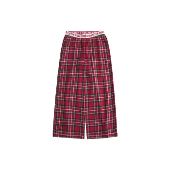 Hollister Pajama Pants Women's Red Plaid
