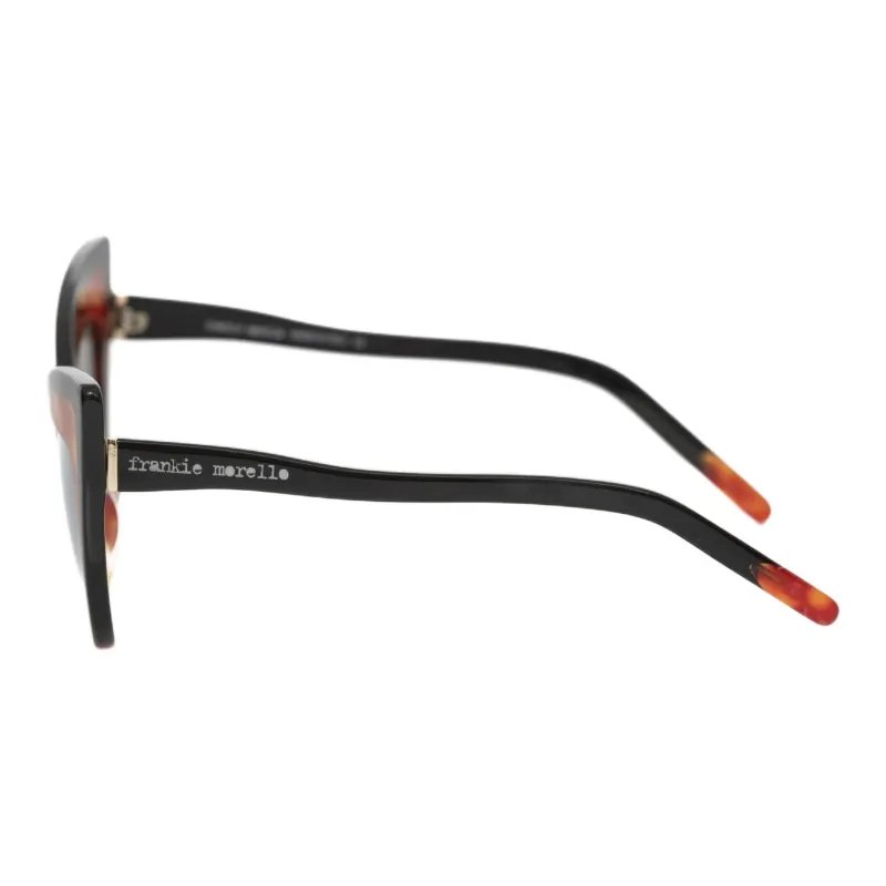 Frankie Morello Acetate Cat Eye Sunglasses Women's Brown-2